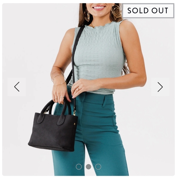 PLG Shadow Black Raindrop Crossbody Bag Small Classic - Picture 2 of 9